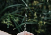 건강한 모발을 위한 똑똑한 습관, 일상에서 실천하기 water drop on persons hand